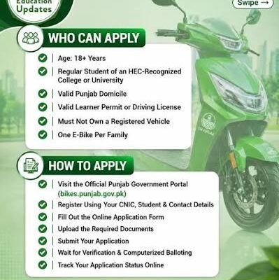 CM Punjab E-Bike Scheme Documents Required: Complete Checklist